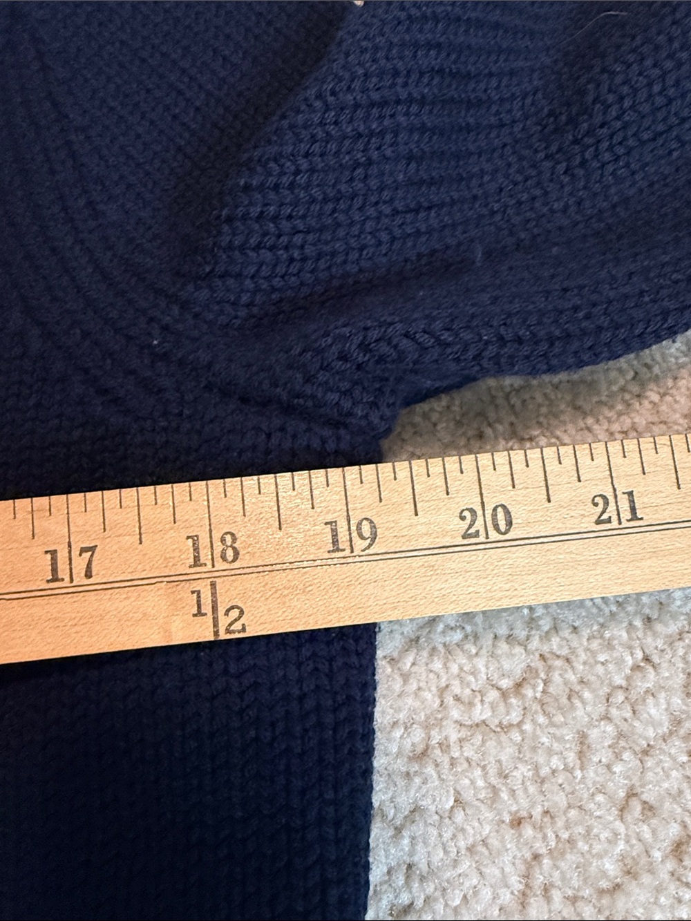 Polo Ralph Lauren Merino Sweater Blazer Hunter Navy Medium - Picture 8 of 16
